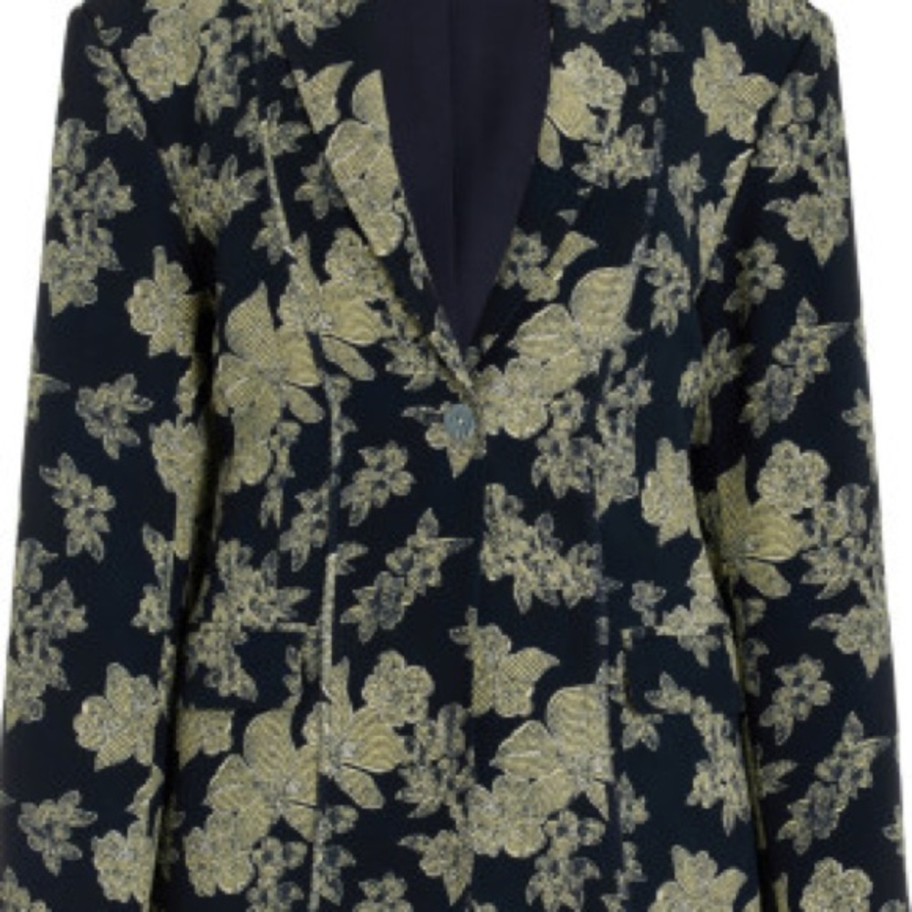 Ulla Johnson Amandine Blazer in Minuit Navy Floral Size Small - Picture 9 of 10